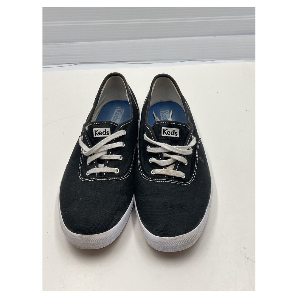 Keds Champion Women's Black Canvas Sneakers Size 7.5